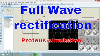 Full wave rectification using proteus Tutorial #4