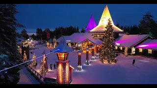 Winter in Rovaniemi hometown of Santa Claus & Pello Lapland Finland Arctic Circle Christmas Village