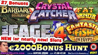 *Marathon* €2000 SLOTS BONUS HUNT *New Slots* - Hidden Valley, Crystal Catcher, Fat Panda & more