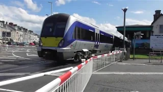 6 Car NIR 4000 Class DMU's 4003 + 4006 & 4004 + 4016 at Coleraine Level Crossing 4/8/19