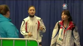 Yuna Kim Backstage after her SP - 2010 Winter Olympics