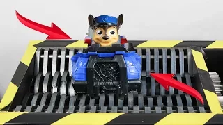 Experiment Shredding Paw Patrol And Toys | The Crusher