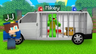 Mikey Got Into a POLICE VAN, But JJ Is a POLICEMAN in Minecraft (Maizen)