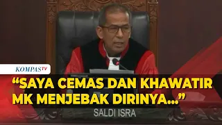 Dissenting Opinion, Saldi Isra: Saya Khawatir MK Terjebak dalam Pusaran Politik