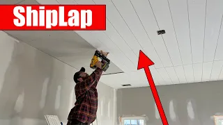 How to Install Shiplap Ceiling