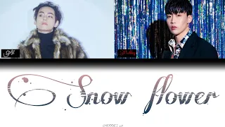 V (BTS) 'Snow Flower' (feat. Peakboy) — Color Coded Lyrics — ПЕРЕВОД НА РУССКИЙ • КИРИЛЛИЗАЦИЯ