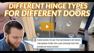 Different Hinge Types For Different Doors