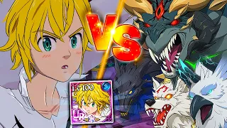 INCREDIBLE! DEMON KING MELIODAS VS *ALL* DEMONIC BEAST BATTLES! | Seven Deadly Sins: Grand Cross