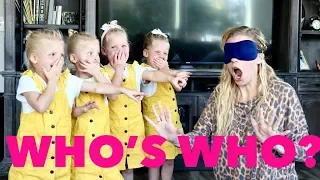 Can We GUESS WHO IS WHO While BLINDFOLDED? | GARDNER QUAD SQUAD