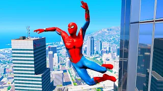 GTA 5 Jumping off Highest Buildings #19 - GTA 5 Funny Moments & Fails, Gameplay