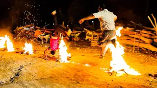 Ancient iranian festival in the village