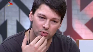 Даниил Страхов, Леонид Каневский и Сергей Голомазов в студии телеканала IrystonTV.