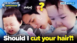 Should I cut your hair, Eunwoo?! 💇🏻‍♀️✂️ [The Return of Superman : Ep.470-2] | KBS WORLD TV 230326