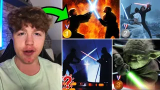 Every LIVE ACTION Lightsaber Duel RANKED