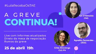 A greve dos TAE continua! Informes e rumos