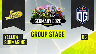 Dota2 - OG vs. Yellow Submarine - Game 2 - ESL One Germany 2020 - Group Stage