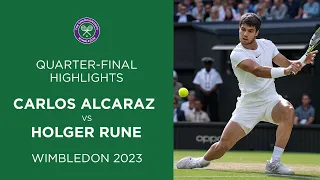 Carlos Alcaraz vs Holger Rune: Quarter-Finals Highlights