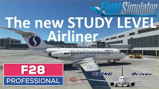 The New STUDY LEVEL Airliner | Let's fly the JUST FLIGHT FOKKER 28 PREVIEW | Real Airline Pilot