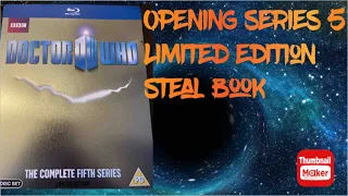 Opening Doctor Who series 5 steelbook and comparing the two steelbooks ￼