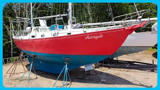 DIRT CHEAP STEEL Ketch W/ An Interior That'll SHOCK YOU [Full Tour] Learning the Lines