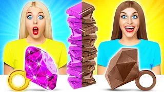 Real vs Chocolate Food Challenge #3 | Last To Stop Eating Wins! Taste Test by Multi DO Fun