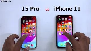 iPhone 15 Pro  vs iPhone 11 - Speed Performance Test