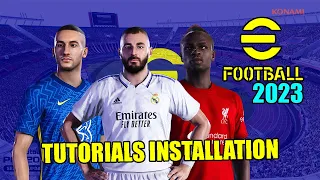 Tutorials Installation & DOWNLOAD PES2023  PPSSPP CAMERA PS5 Real Faces  Best Graphics