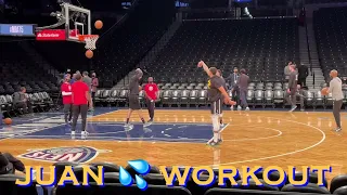 📺 Juan Toscano-Anderson (+Jordan Poole) workout/3s at Warriors pregame b4 Brooklyn Nets [latepost]