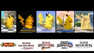 Evolution of Pikachu's Moveset in Super Smash Bros. (1999-2018)