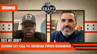 Jeremiah Owusu-Koramoah hears from Andrew Berry, Kevin Stefanski and ownership | Cleveland Browns