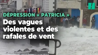 Tempête Patricia : les images des violentes intempéries qui ont frappé l'Ouest et le Nord