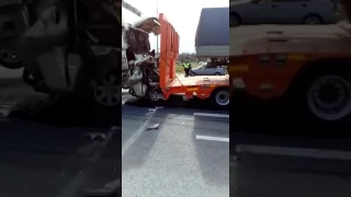 Авария трасса м-10 московского шоссе в поселке бабино.