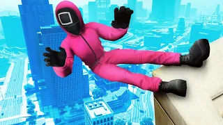 GTA 5 SQUID GAME Guard • Parkour Fails (No godmode)