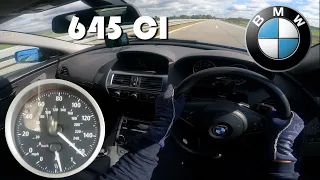 BMW E63 645CI Coupe | Review | 100-200 km/h Acceleration & 254 km/h Top speed on Autobahn