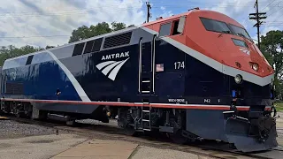 NEW Amtrak Borealis departs LaCrosse, WI, for Chicago during its FIRST trip!