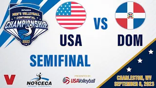 🇺🇸 USA vs 🇩🇴 DOMINICAN REPUBLIC | SEMI-FINAL | 2023 Men's NORCECA Championship