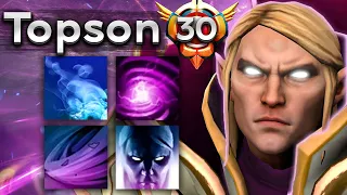 Топсон на 30 LVL Инвокере против топ 1 ранга на миде! - Invoker Topson 7.34 DOTA 2