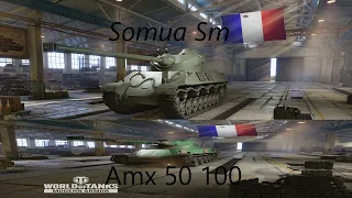 Wot Console Somua Sm vs Amx 50 100 Mvp Performances