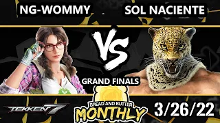 Bread and Butter 26 GRAND FINALS - Sol Naciente (King) Vs. NG-Wommy [L] (Julia) Tekken 7