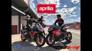 APRILIA RSV4 RF VS APRILIA RSV4 RR EN CHESTE