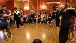 Performance of all maestros on milonga "Tango Vivo" Nevskaya milonga 2014