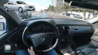 Mercedes w210 E240 V6 🚙  pov drive 🎥 şəhəriçi sürüş