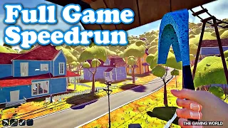 HELLO NEIGHBOR - SpeedRun Walkthrough | Full Game [28 Minutes]