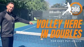 Where to aim in doubles | The Volley (or Poach)