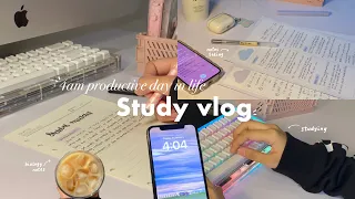 4am productive study vlog 📚☁️ endless notes taking, making coffee, morning walks and more