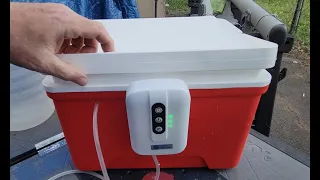 DIY Cooler Bait Live Well with Rechargeable Aerator!