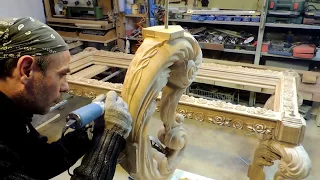 Резные Ножки для обеденного стола  из массива дуба (резьба)woodcarving. мебель на заказ