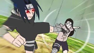 If Sasuke vs Neji | chunin exams | animation