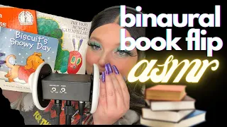 asmr | flipping through my fav childhood books 📚 ✨ (page flipping,  paper sounds, binaural asmr)