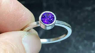 Making A Bezel Set Ring From Beginning To Finish, Ring Making No.1